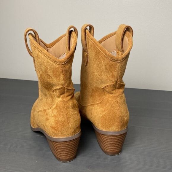 French Connection Carrie Western Faux Suede Bootie Size 6.5 - Picture 5 of 9